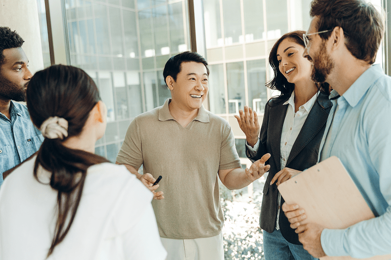 diverse group of business team sharing ideas and s 2025 09 05 01 23 37 utc 1 min