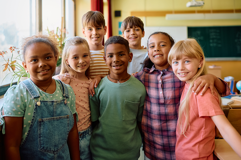 group of happy elementary school classmates in the 2025 09 08 12 42 28 utc 1