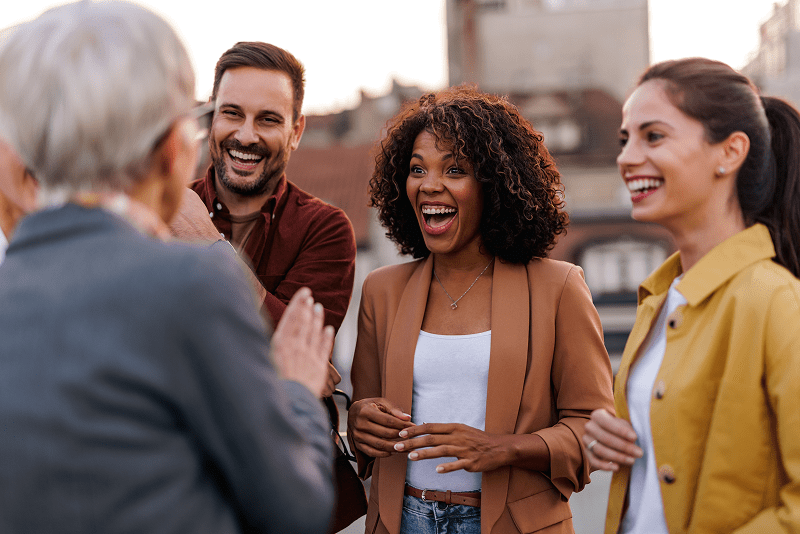 male and females being on the roof terrace enjoyi 2025 10 08 12 33 26 utc 1 1 min